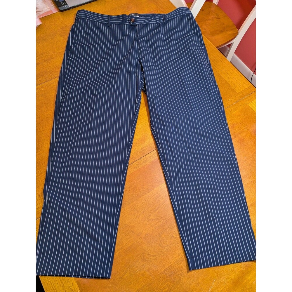 Houston White x Target Pinstripe Pants XL Navy White Stripe Casual trousers